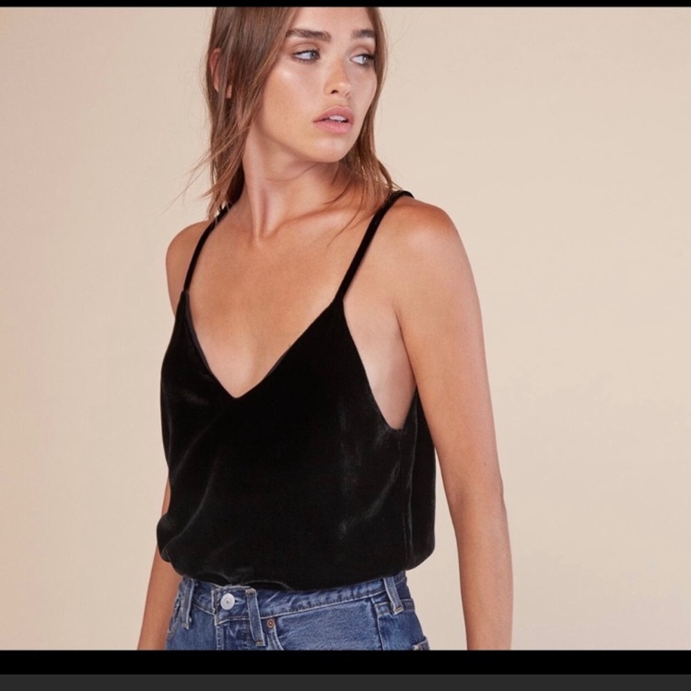 Reformation velvet tank top